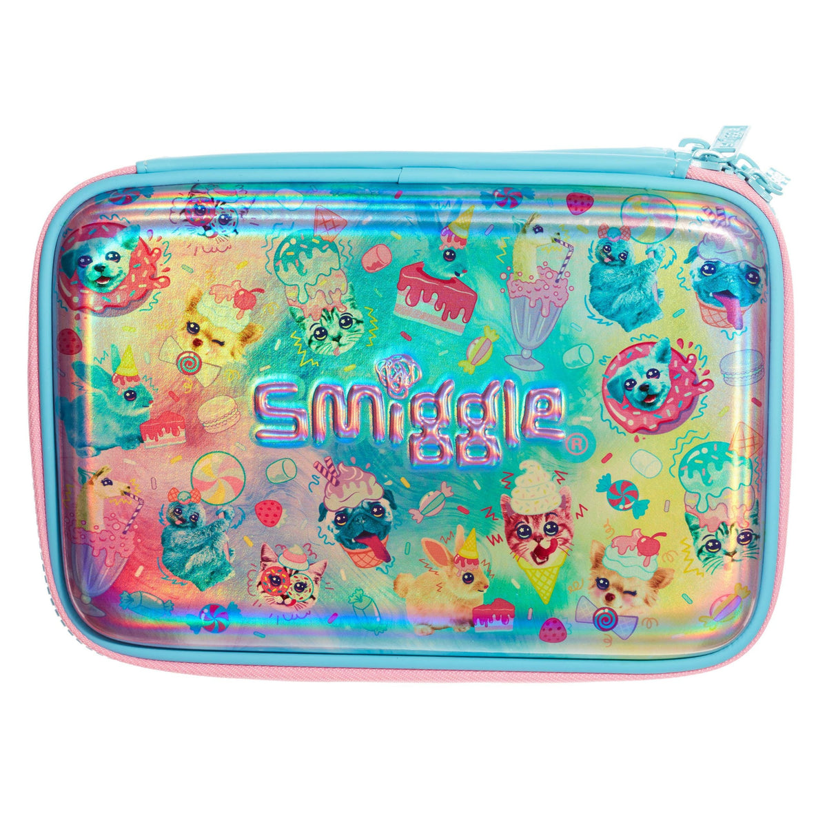 Smiggle - Galaxy Double Cute Animals Pencil Case