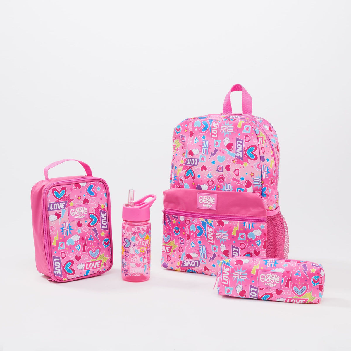 Smiggle - Giggle 4-Piece Primary School Backpack Set