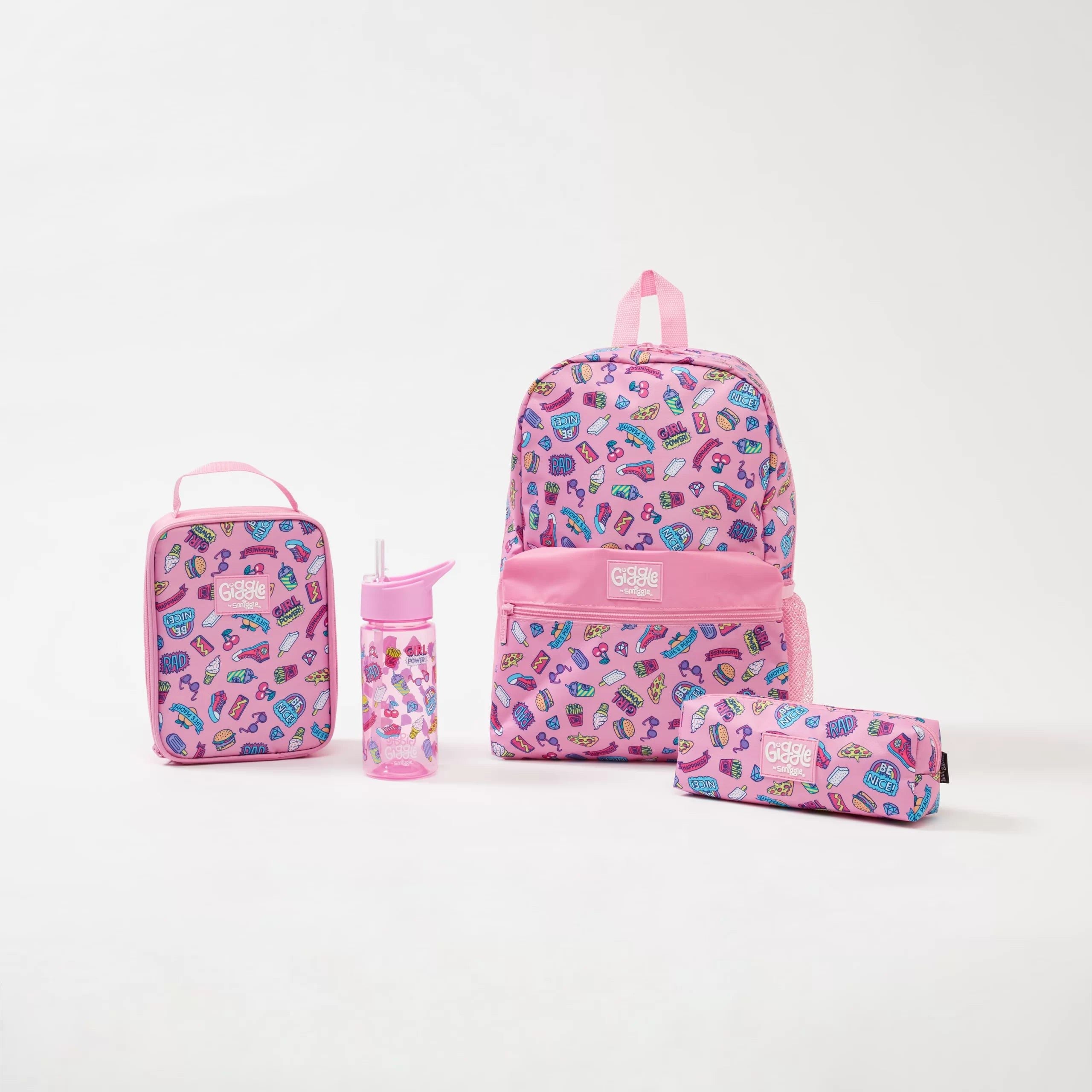 Smiggle - Giggle 4-Piece Primary School Backpack Set
