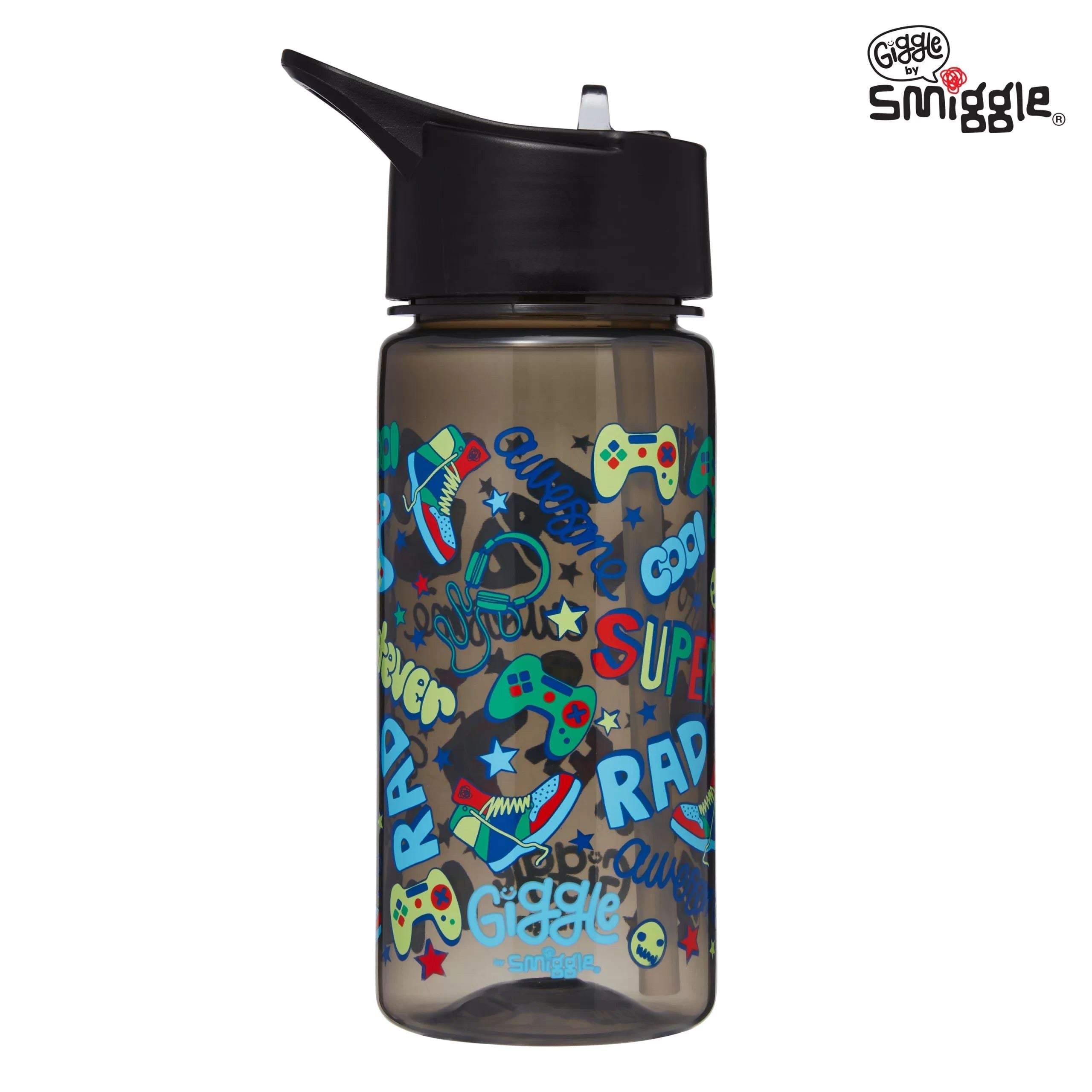 Smiggle - Giggle 450 ML BPA-Free Straw Drink Bottle