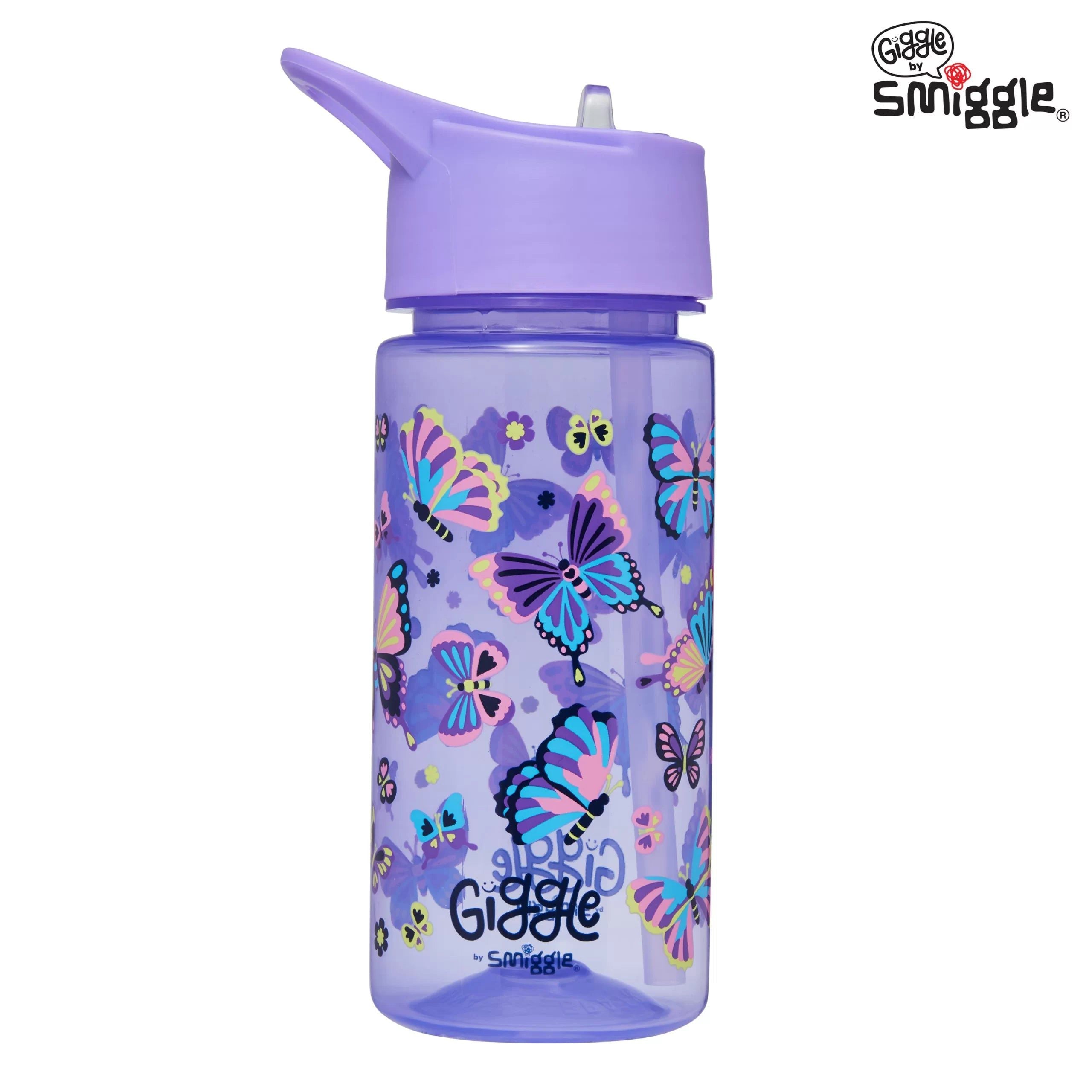 Smiggle - Giggle 450 ML BPA-Free Straw Drink Bottle