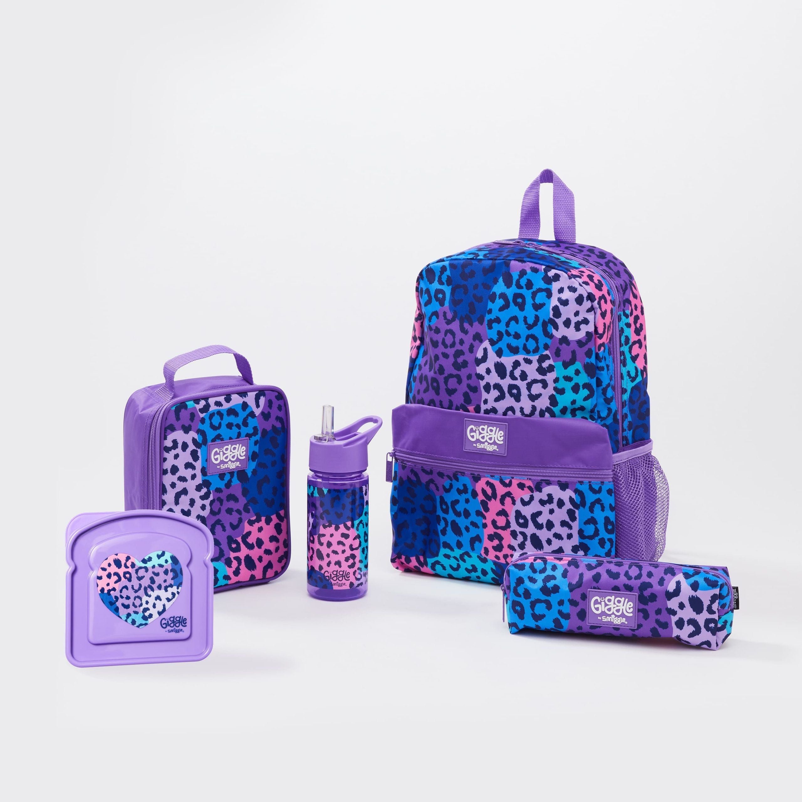 Smiggle - Giggle Lunch Box School Bag Set
