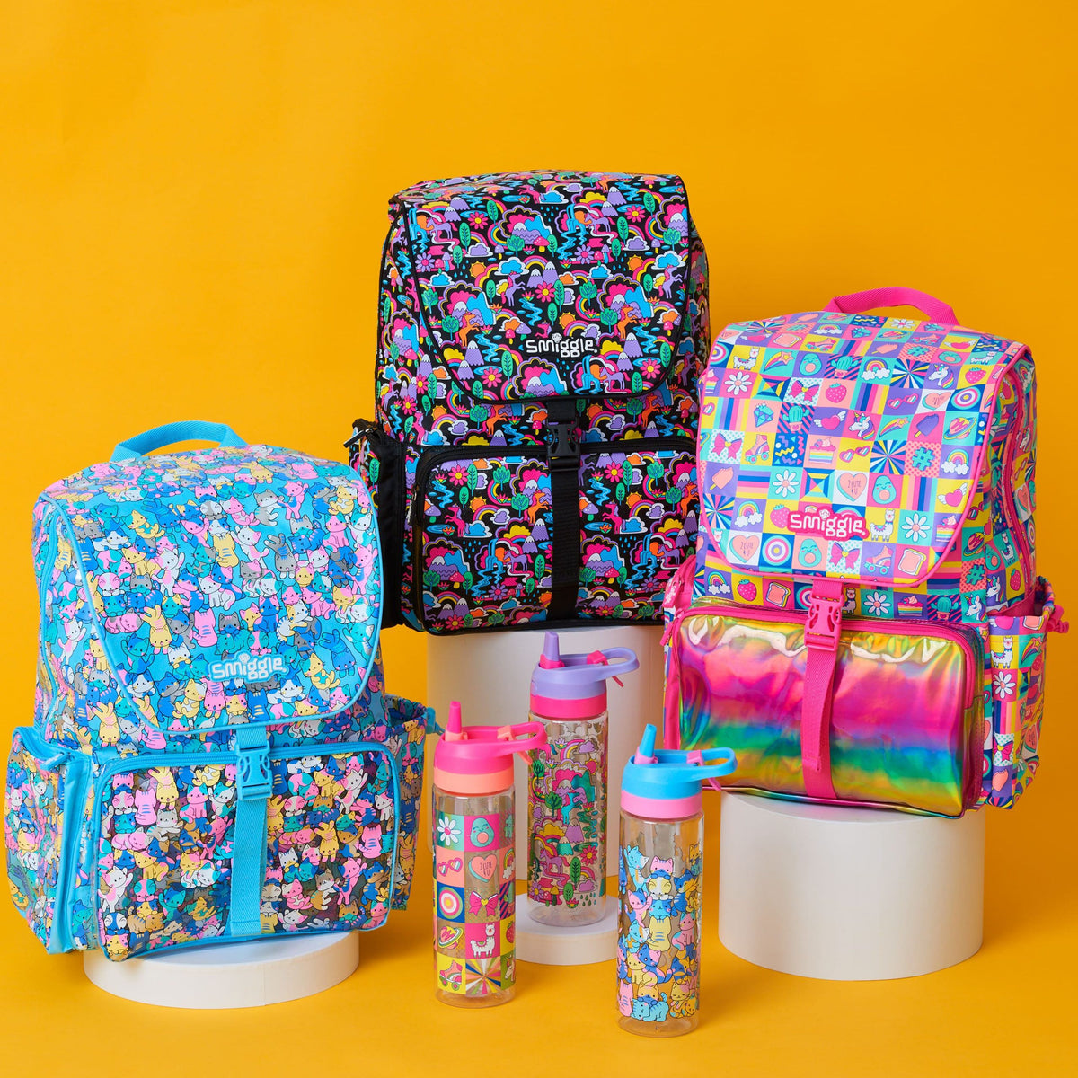 Smiggle - Glee Large Blue Chelsea Backpack