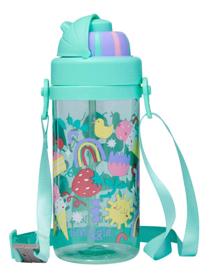 Smiggle - Glide Teeny Tiny Straw 440ML BPA Free Hanging Water Bottle