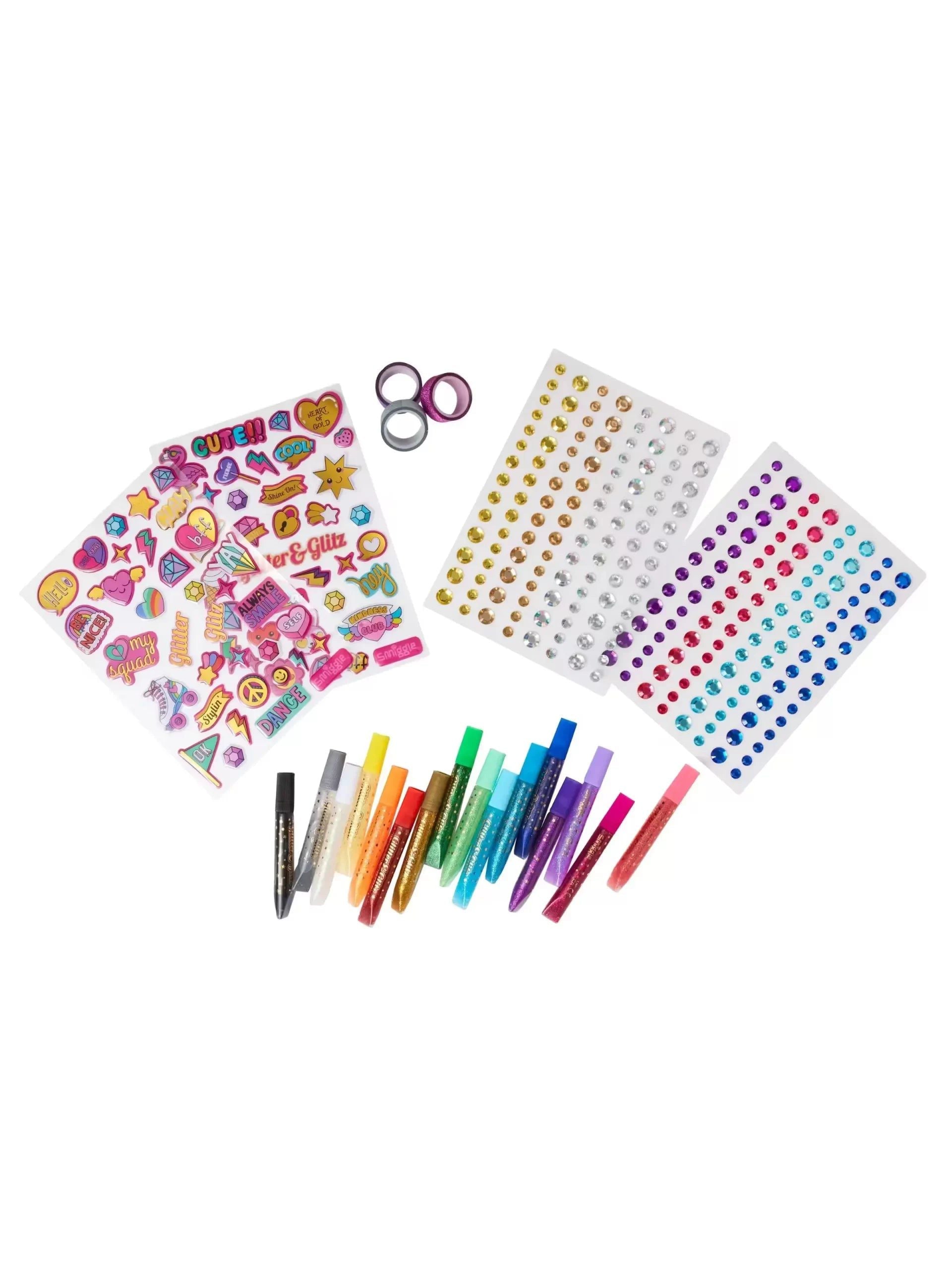 Smiggle - Sleek Colouring, Label and Adhesive Stationery Set