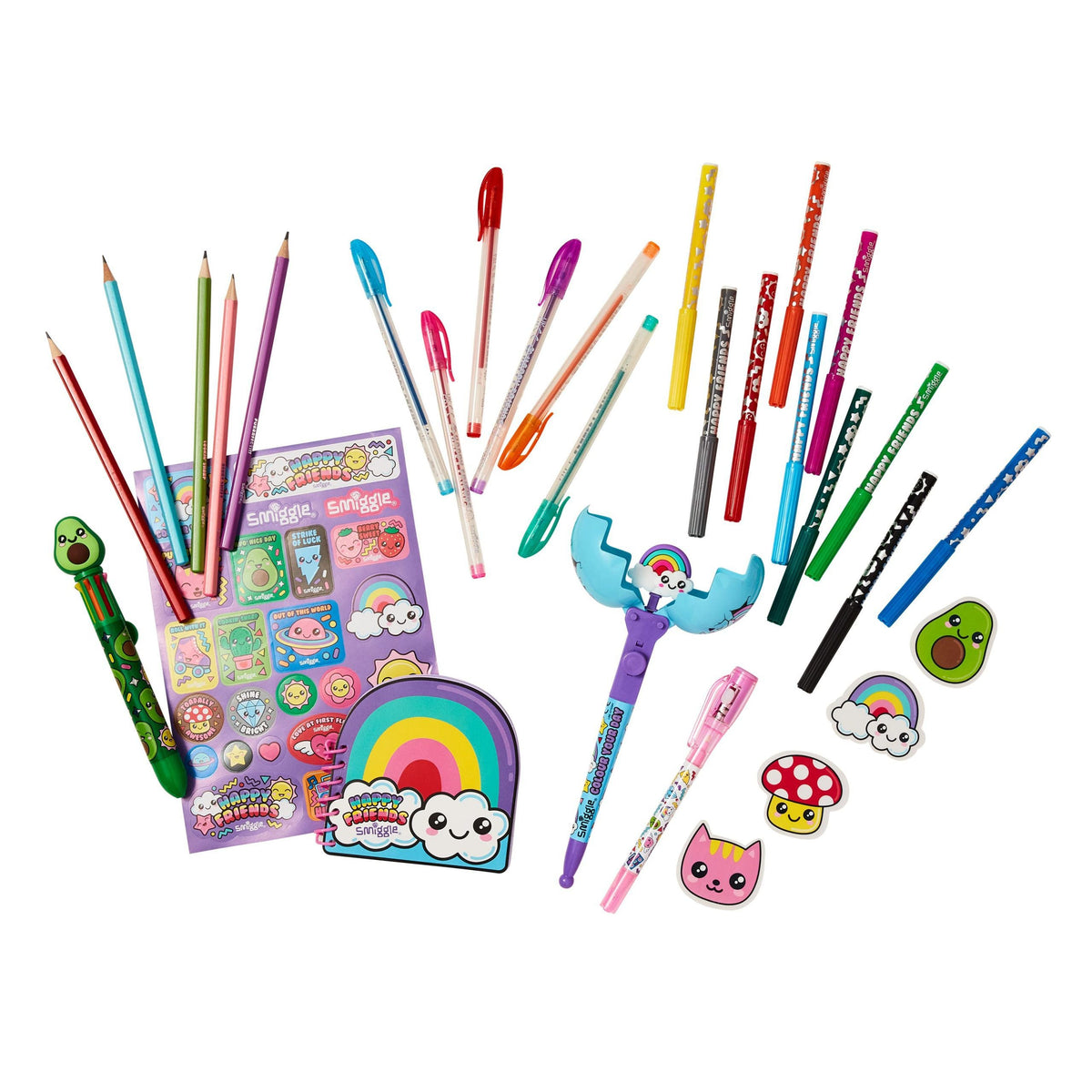 Smiggle - Happy Friends Coloring and Writing Set