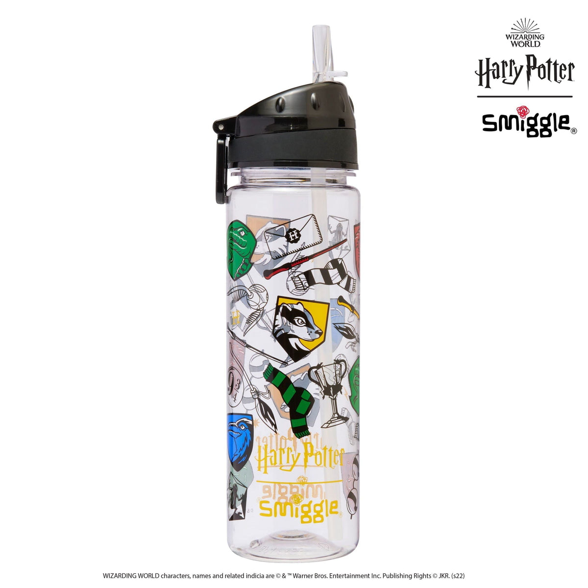 Smiggle - Harry Potter 650ML BPA-Free Straw Drink Bottle