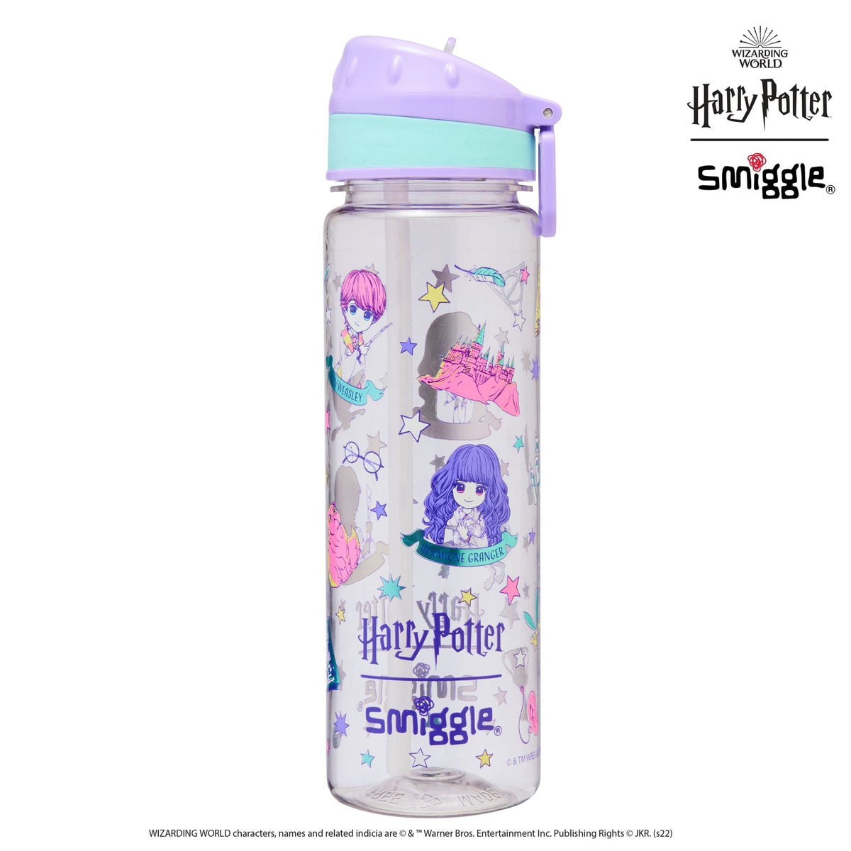 Smiggle - Harry Potter 650ML BPA-Free Straw Drink Bottle
