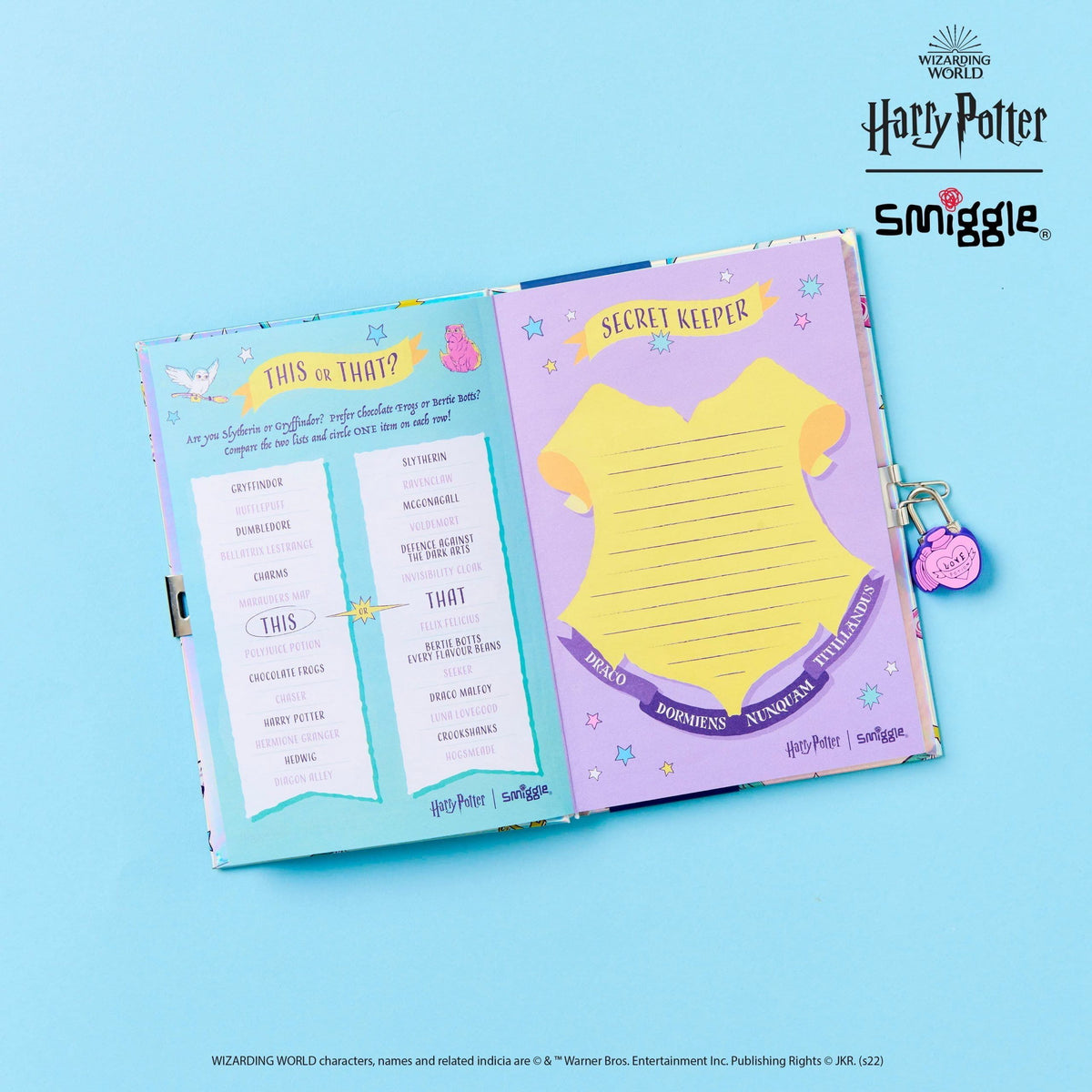 Smiggle - Harry Potter A5 Locked Notebook