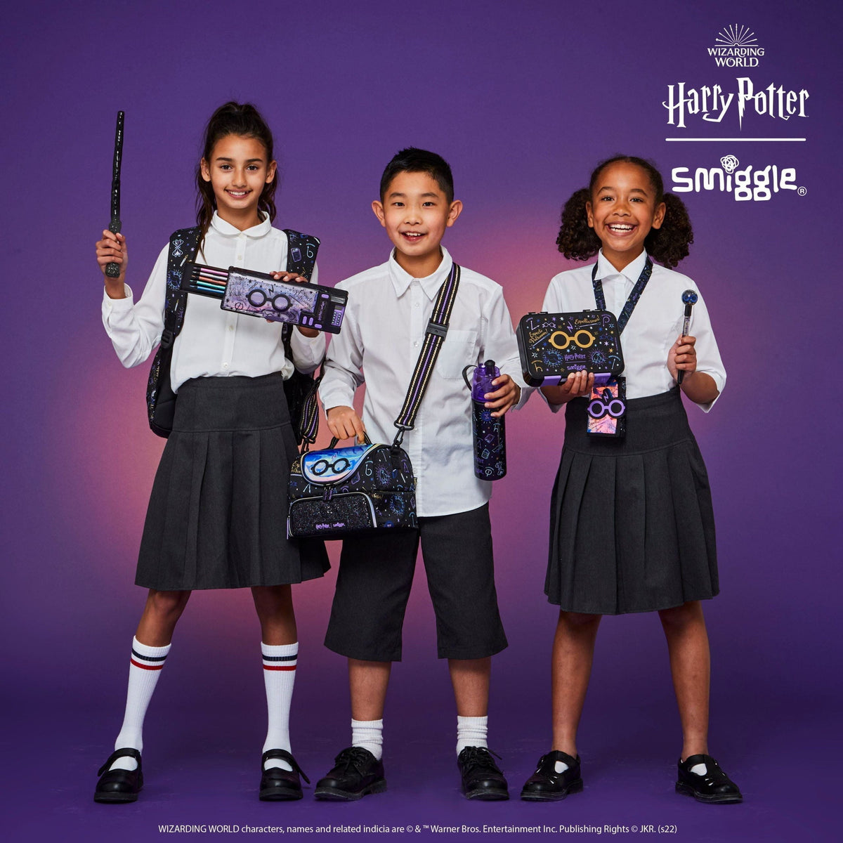 Smiggle - Harry Potter Double Layer Lunch Bag with Strap