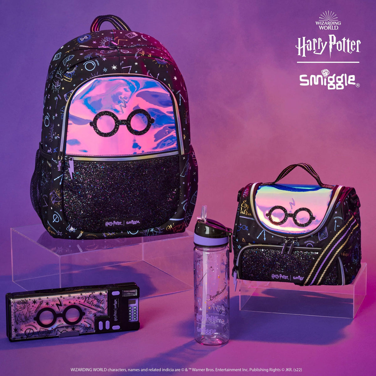 Smiggle - Harry Potter Double Layer Lunch Bag with Strap
