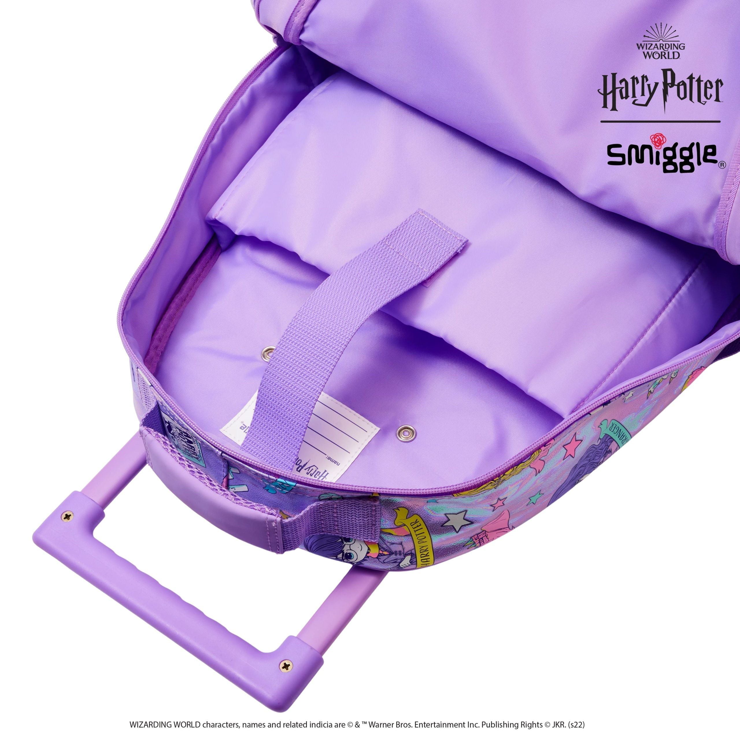 Smiggle - Harry Potter Lighted Wheeled Backpack