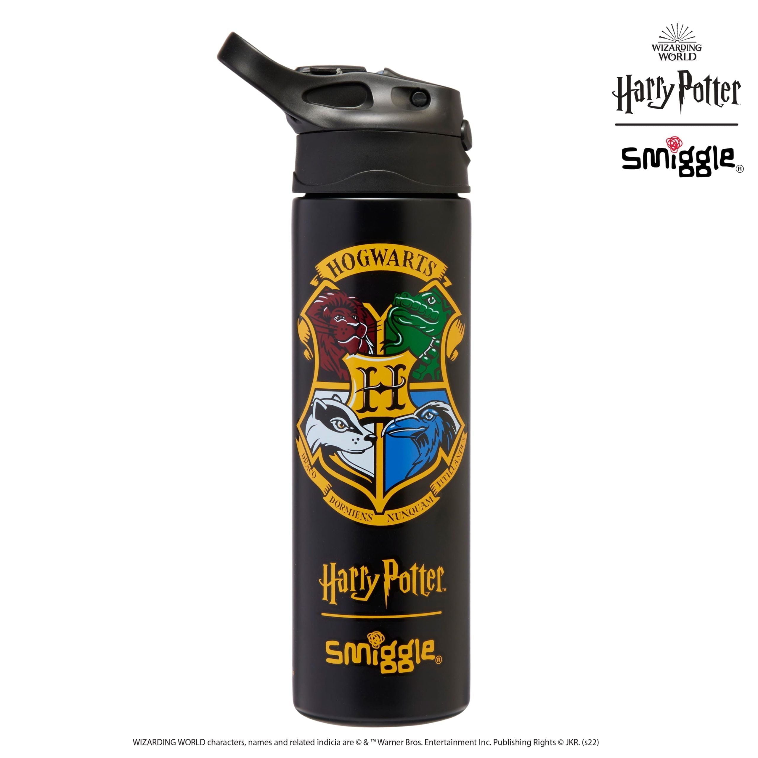 Smiggle - Harry Potter Automatic Straw 520ML Steel Water Bottle