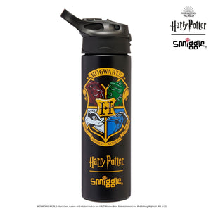Smiggle - Harry Potter Automatic Straw 520ML Steel Water Bottle