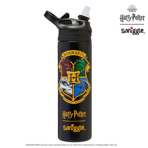 Smiggle - Harry Potter Automatic Straw 520ML Steel Water Bottle