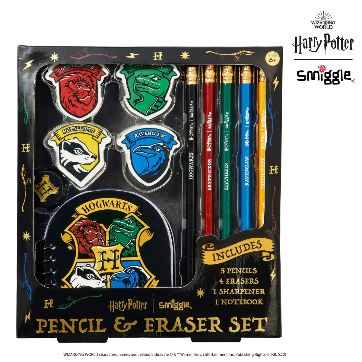 Smiggle - Harry Potter Eraser and Pencil Set