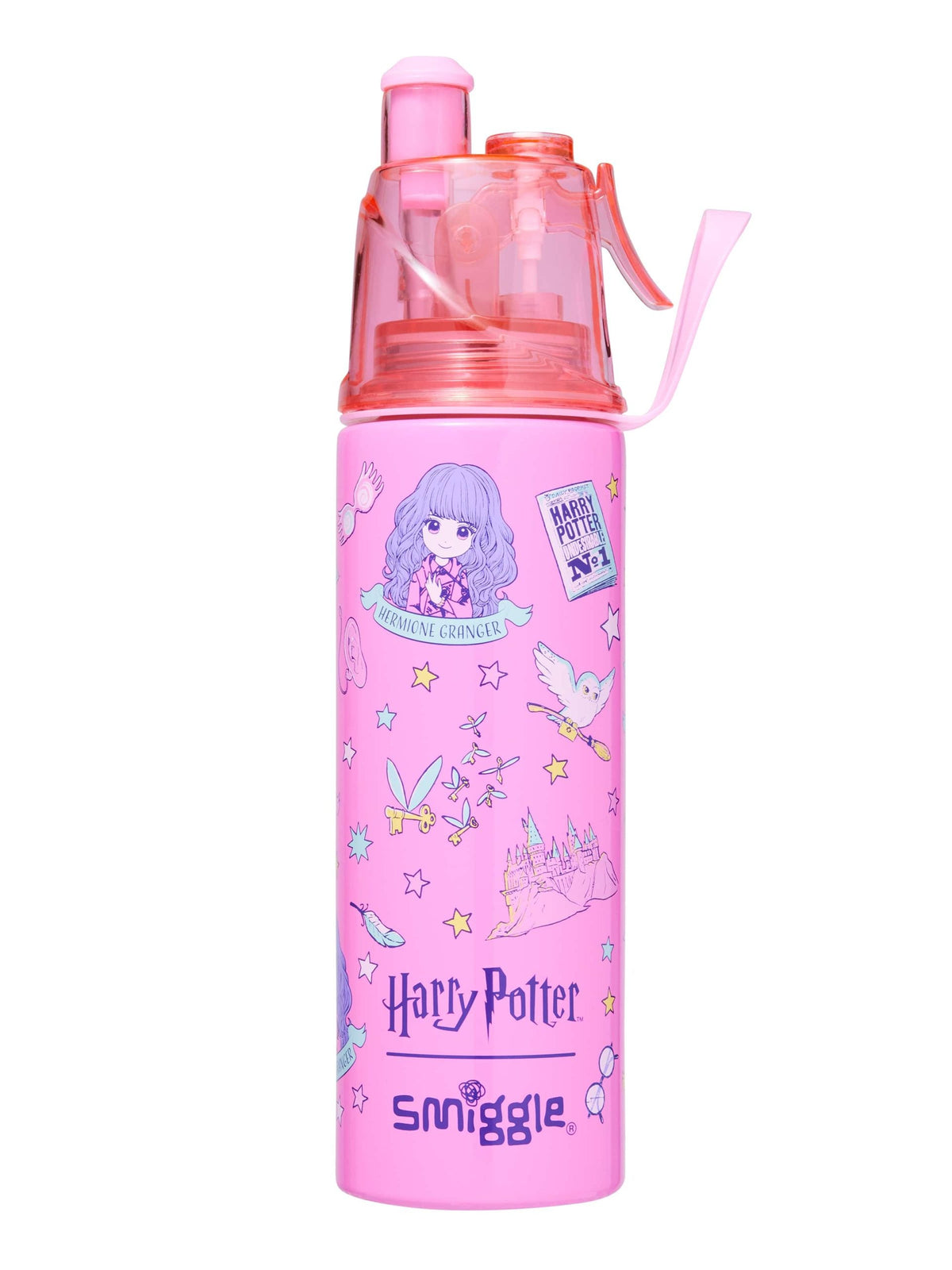 Smiggle - Harry Potter Water Spray 500ML Steel Water Bottle