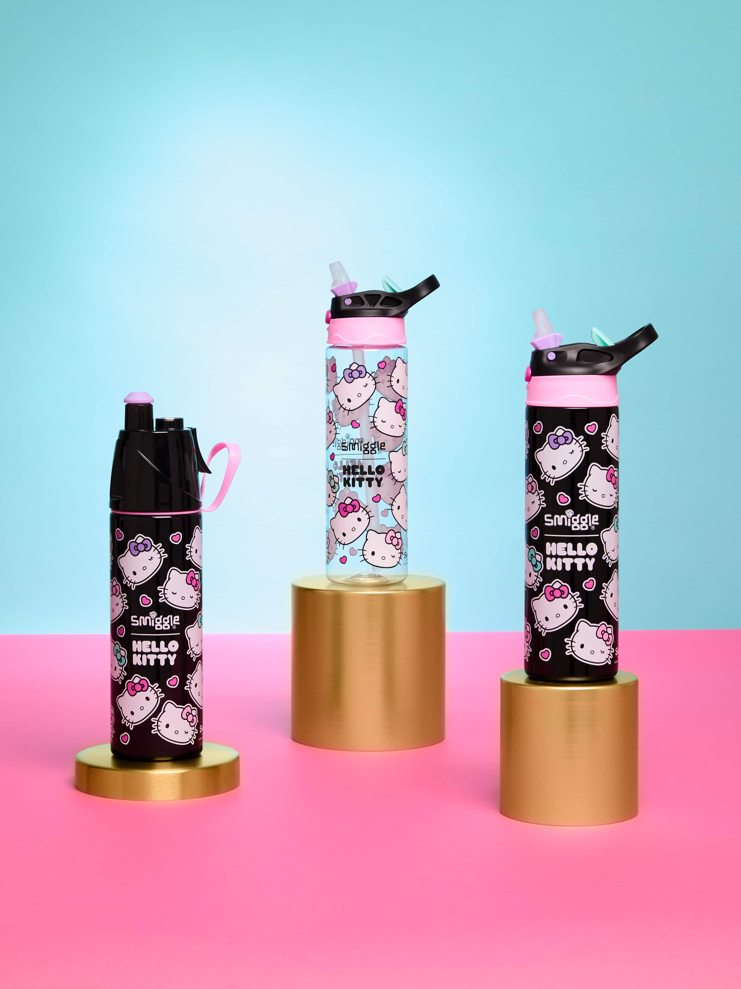 Smiggle - Hello Kitty Water Spray 500ML Steel Bottle