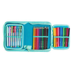 Smiggle - Hey There Stationery Set with Colouring Pencils and Pencil Case