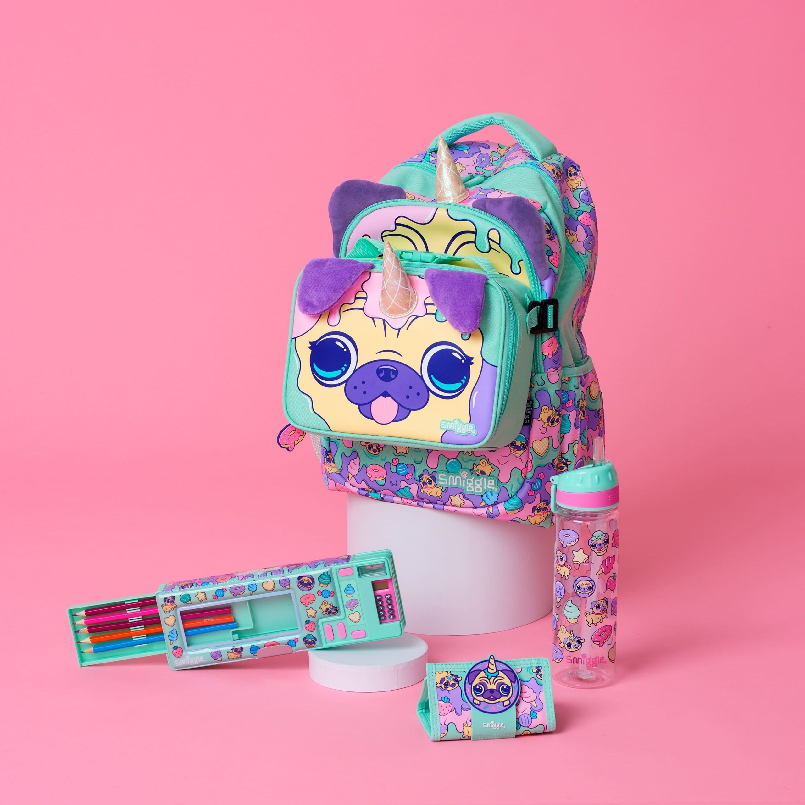 Smiggle - Hey There Automatic Pencil Case with Calculator