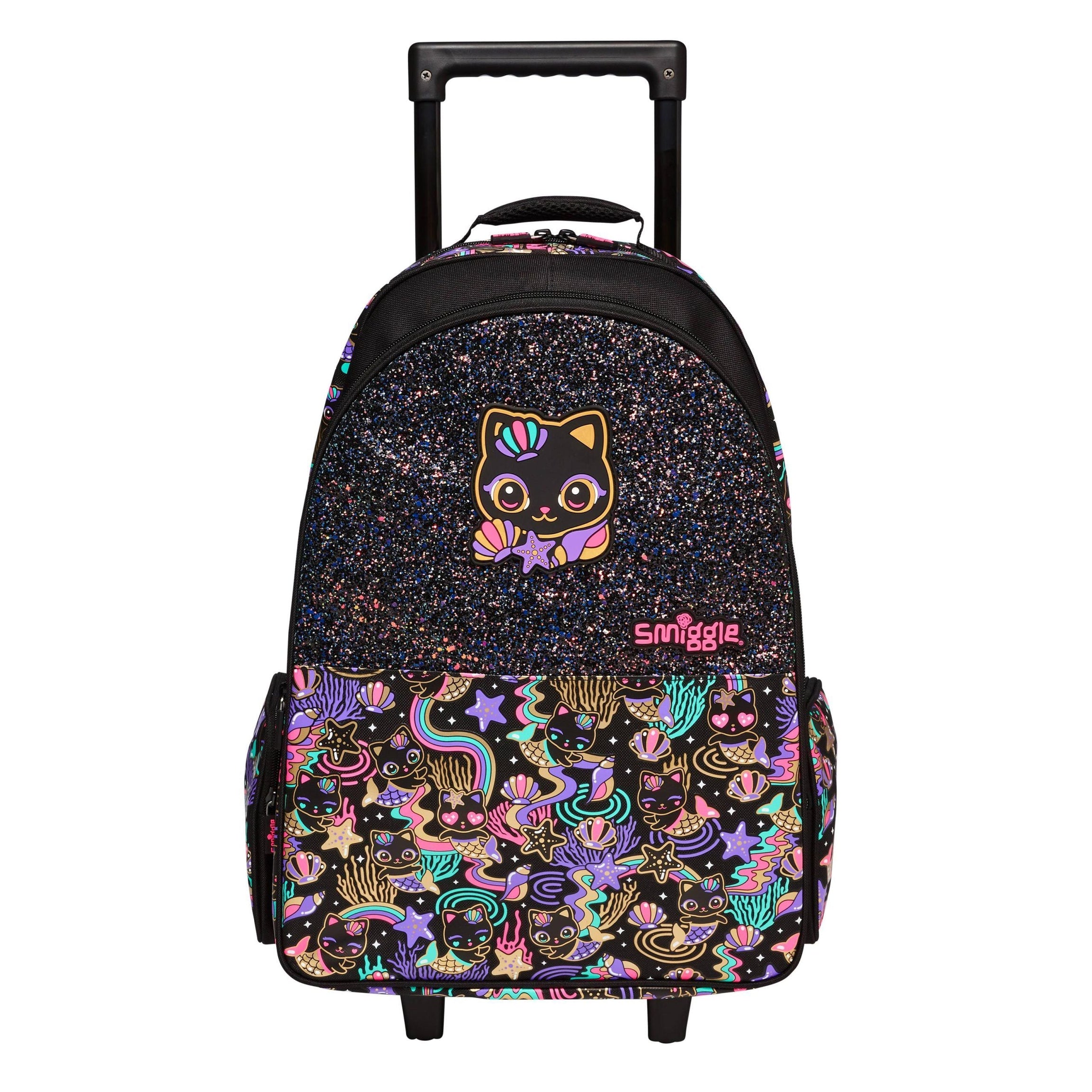 Smiggle - Hey There Light-Up Wheeled Pull-Along School and Travel Bag