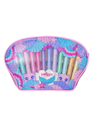 Smiggle - Hi There Scented 12-Piece Highlighter and Pencil Case Set