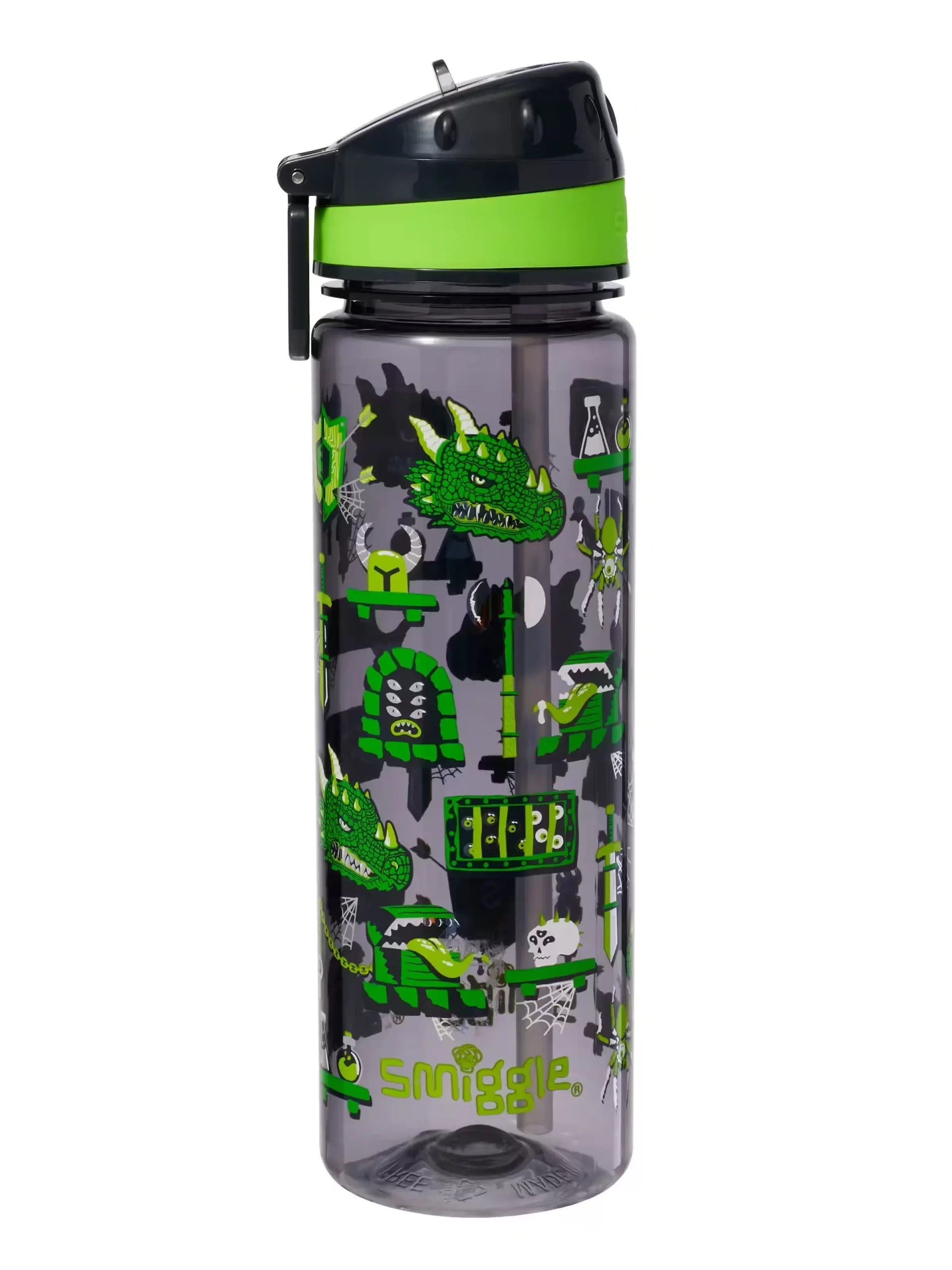 Smiggle - Hi There 650ML BPA Free Water Bottle with Straw