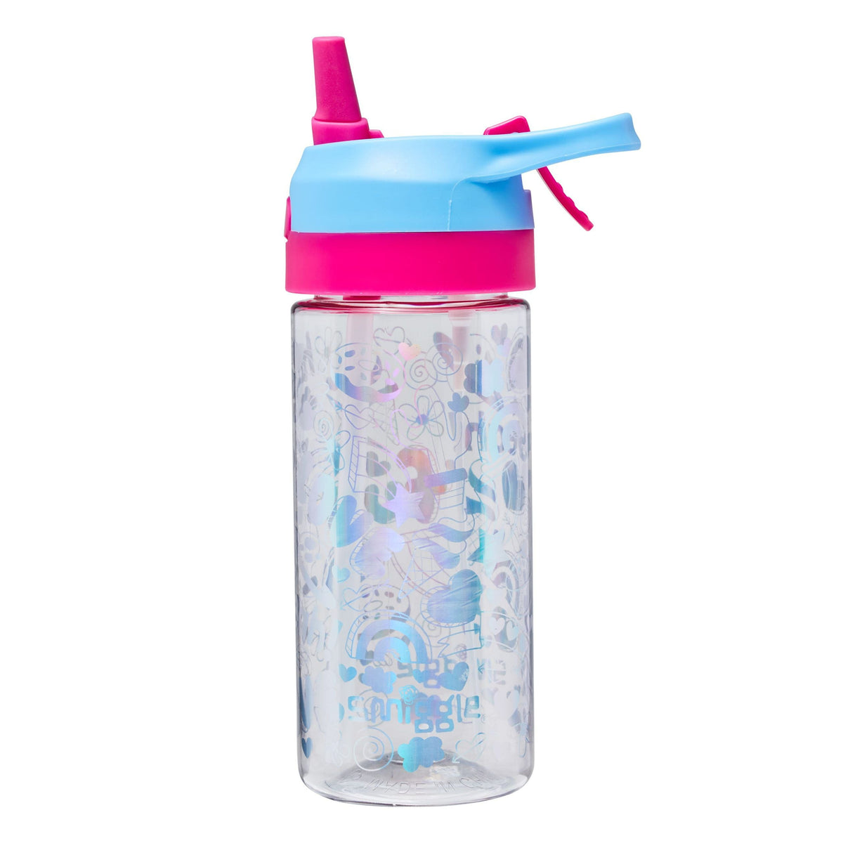 Smiggle - Hola Junier Spritz Water Spray 440ML Straw Bottle