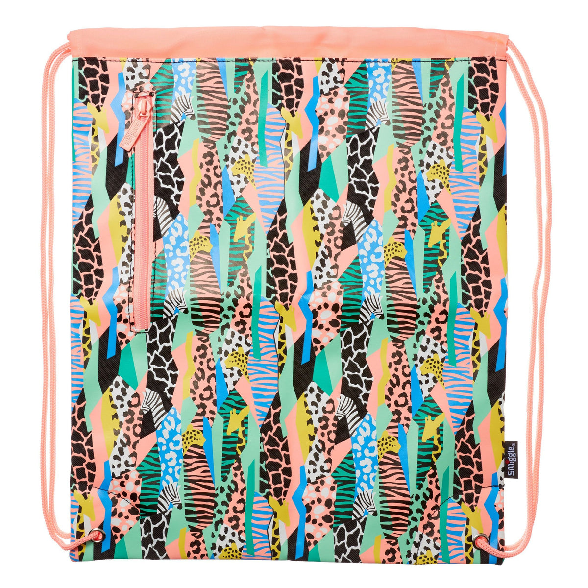 Smiggle - Illusion Coral Pink Drawstring Bag