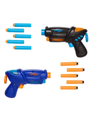 Smiggle - Light-Up & Sound 2-Pack Dart Blaster Toy Gun Set