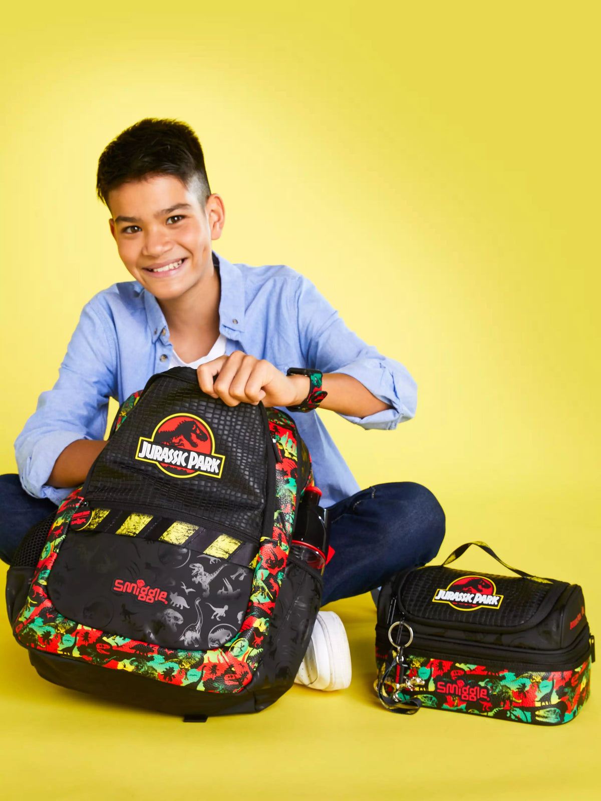 Smiggle - Jurassic Park Double Decker Lunchbox