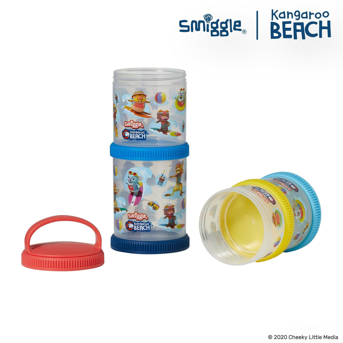 Smiggle - Kangaru Beach 4 Piece Mini Snack Boxes