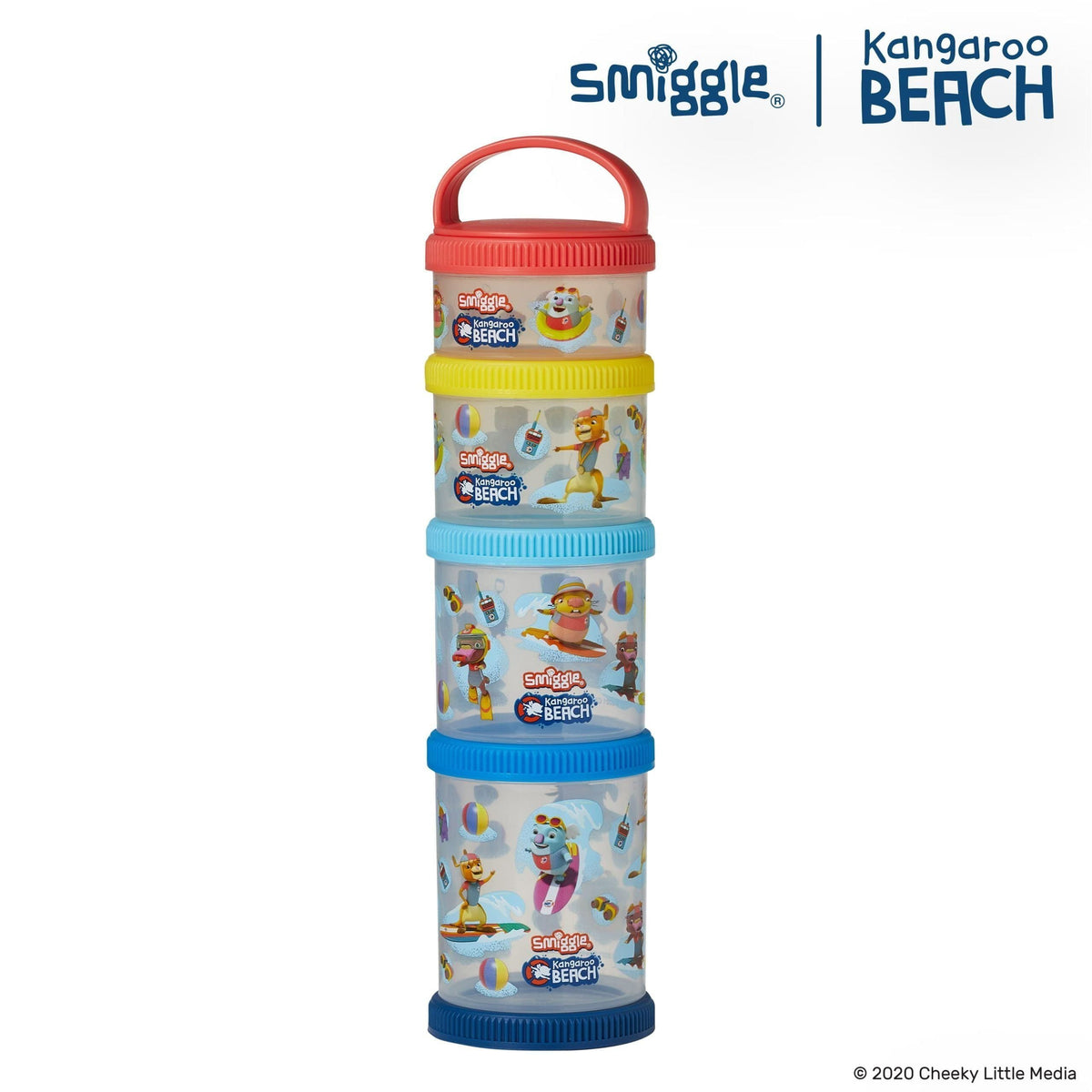 Smiggle - Kangaru Beach 4 Piece Mini Snack Boxes