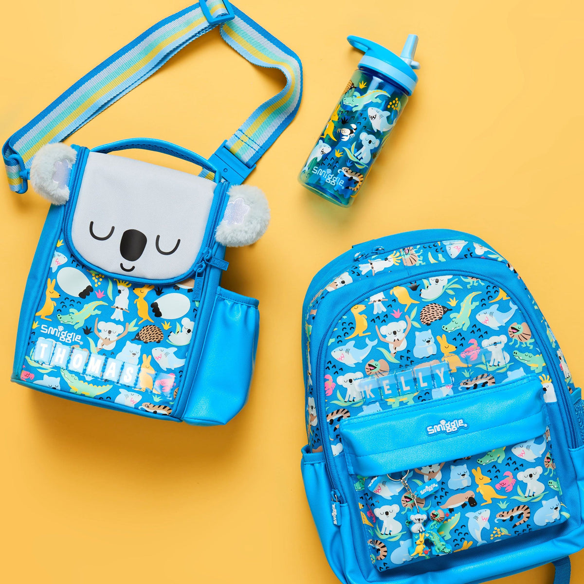 Smiggle - Lil' Mates Id Junior Blue Koala Backpack