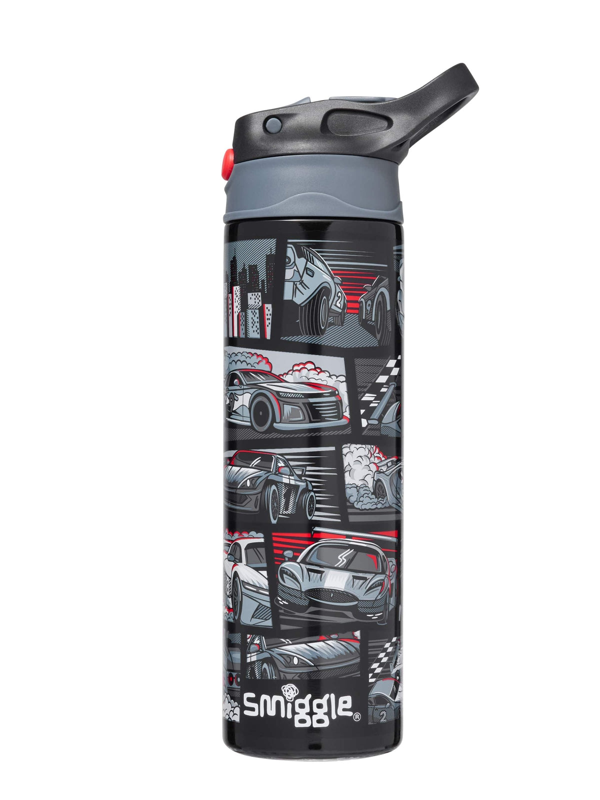 Smiggle - Limitless Stainless Steel 520ML Automatic Straw Bottle