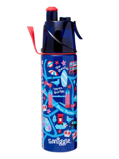 Smiggle - Little London Water Spray 500ML Steel Water Bottle