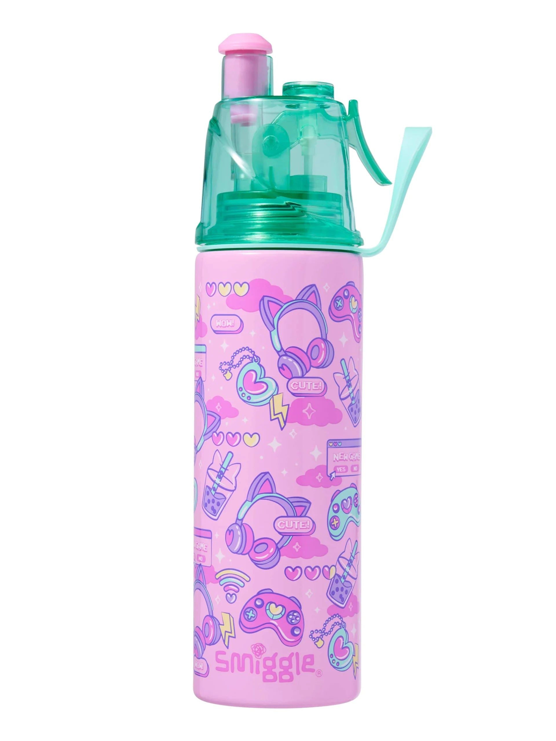 Smiggle - Livin Water Spray 500ML Steel Water Bottle