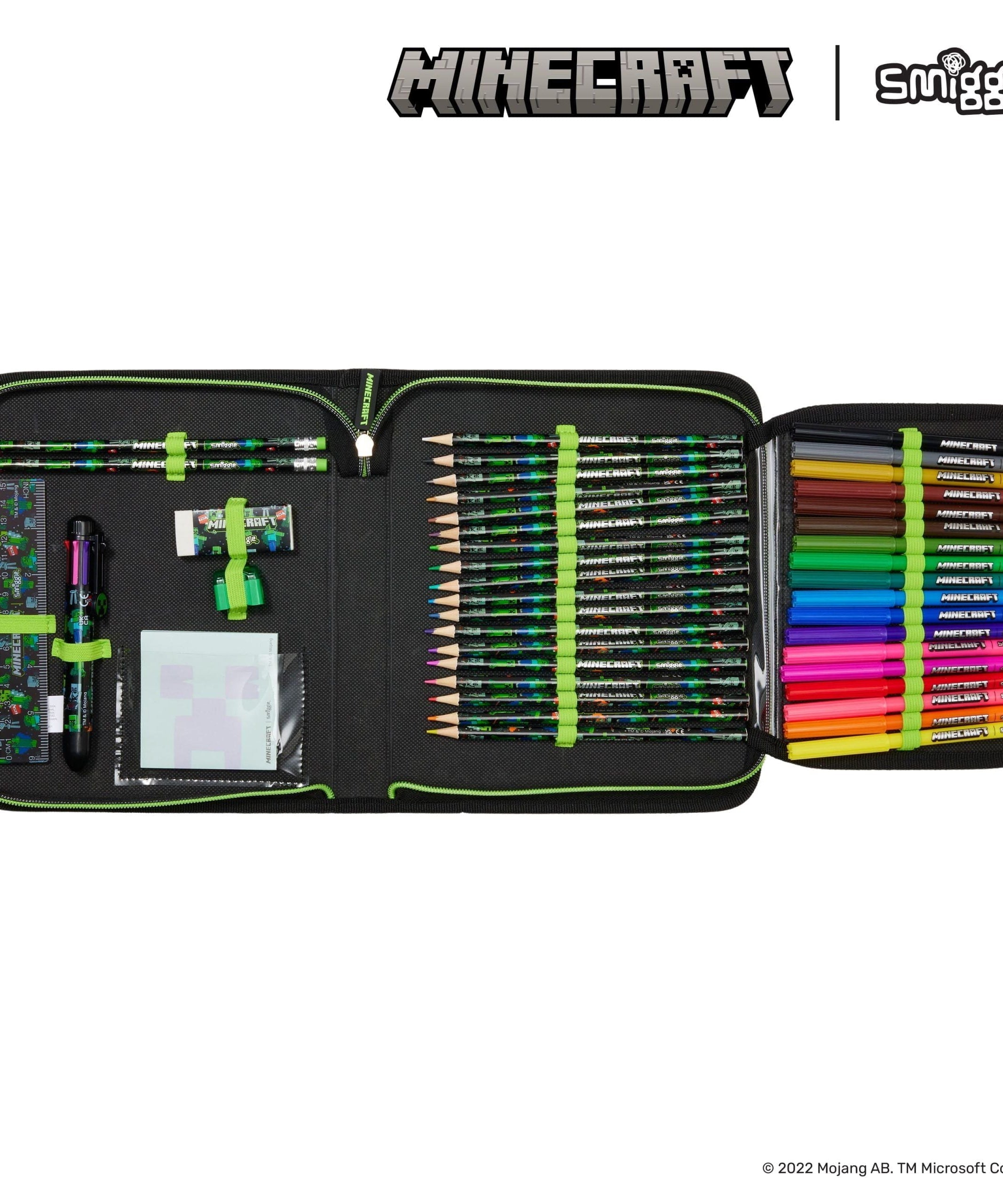 Smiggle - Minecraft Stationery Set and Pencil Case