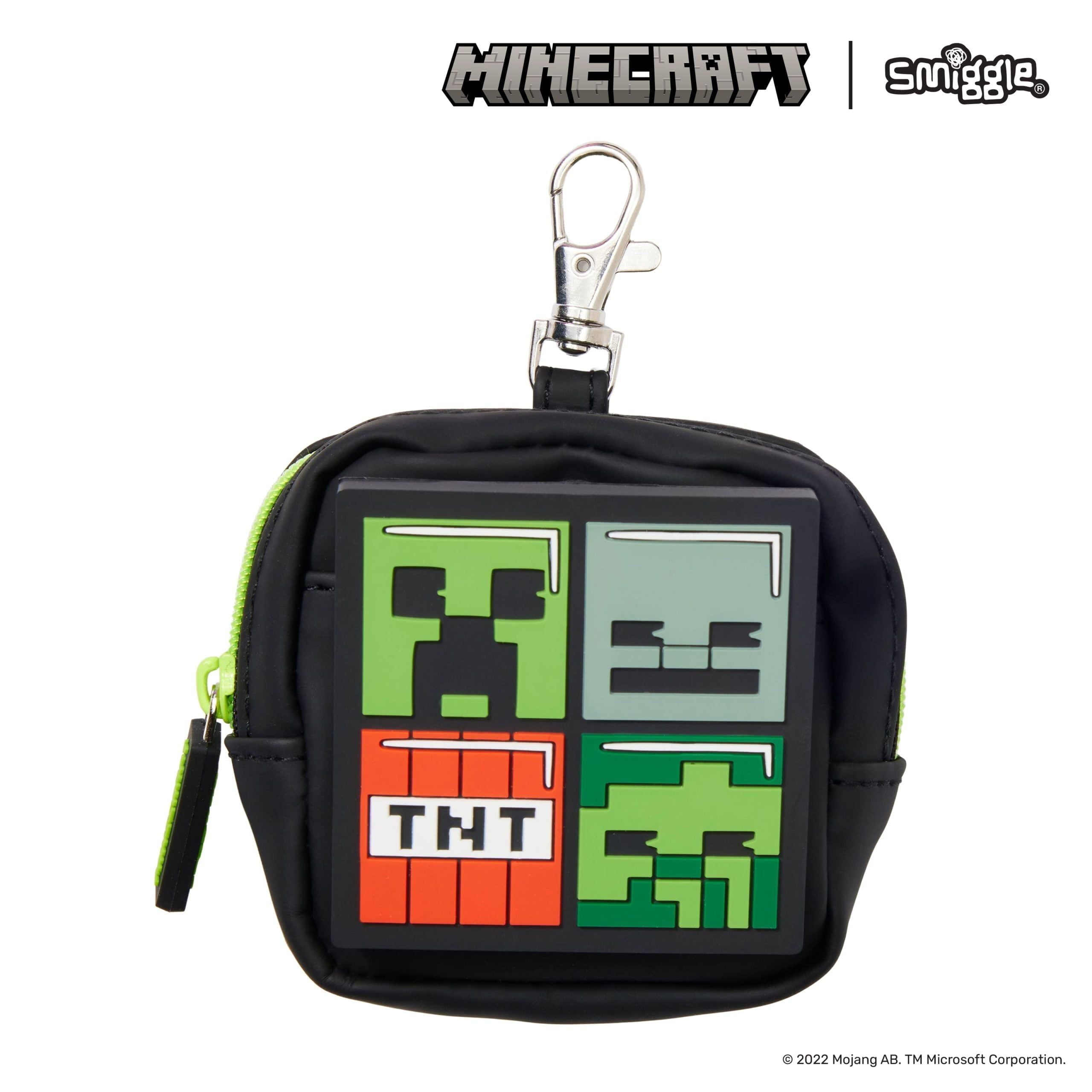 Smiggle - Minecraft Mini Pen and Notepad with Keychain