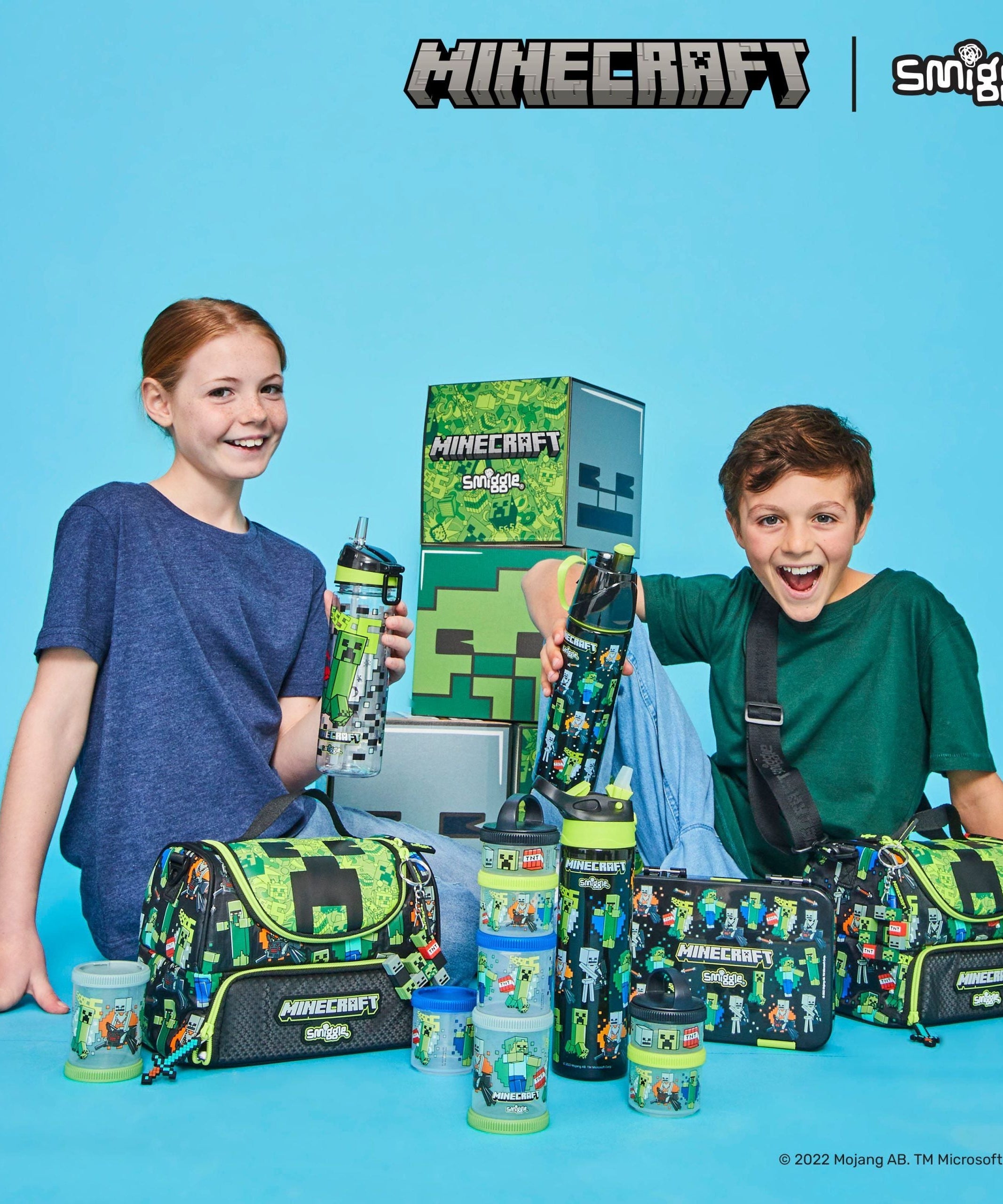 Smiggle - Minecraft Medium Size Bento Lunch Box