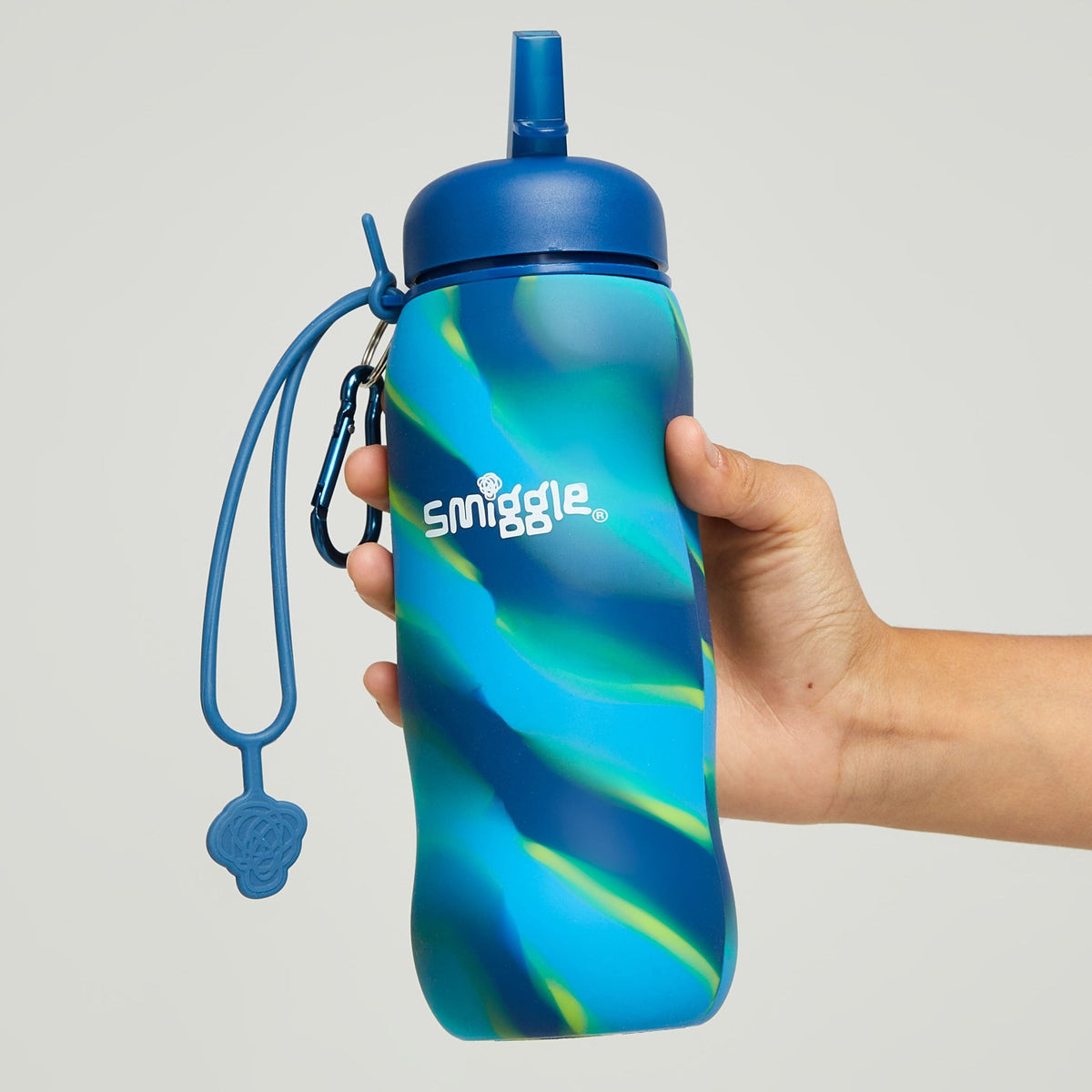 Smiggle - Mirage Silicone Foldable 630 ML BPA-Free Water Bottle
