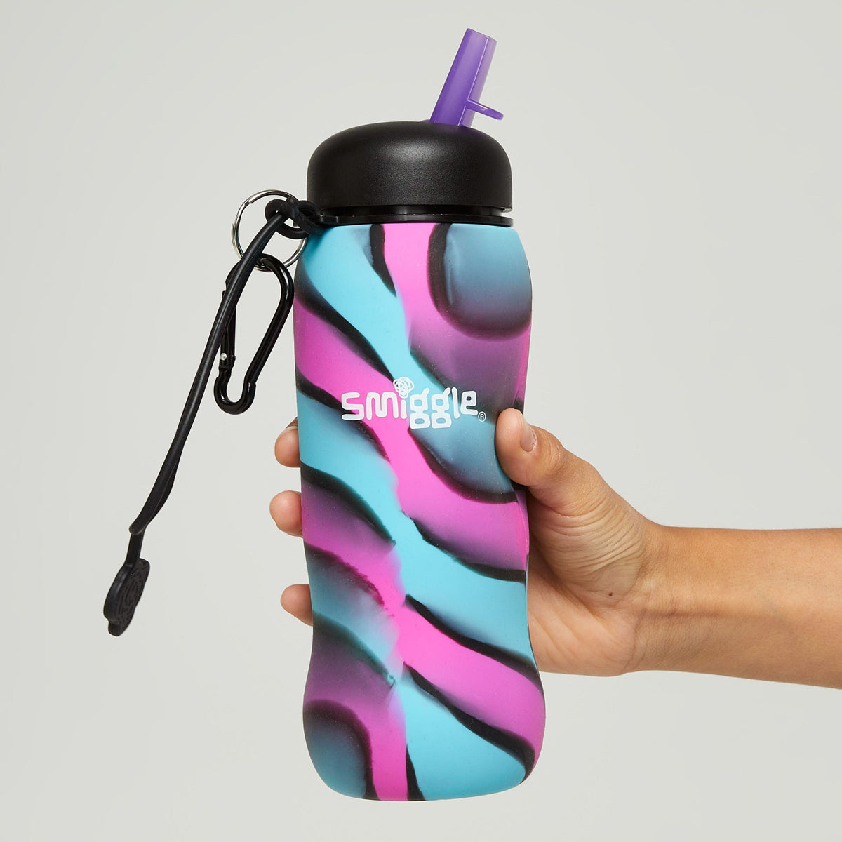 Smiggle - Mirage Silicone Foldable 630 ML BPA-Free Water Bottle