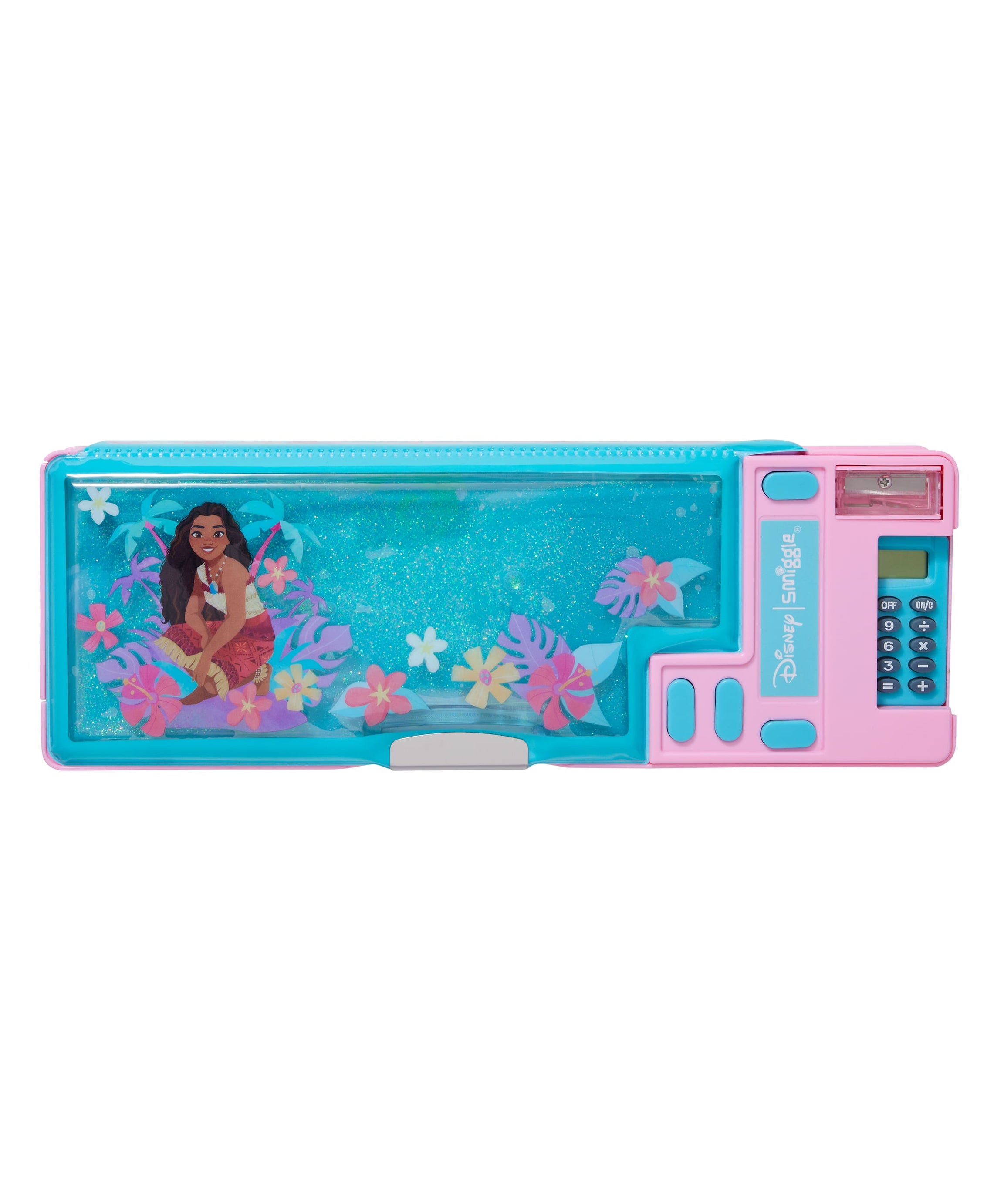 Smiggle - Moana Pencil Case with Calculator and Automatic Mechanism