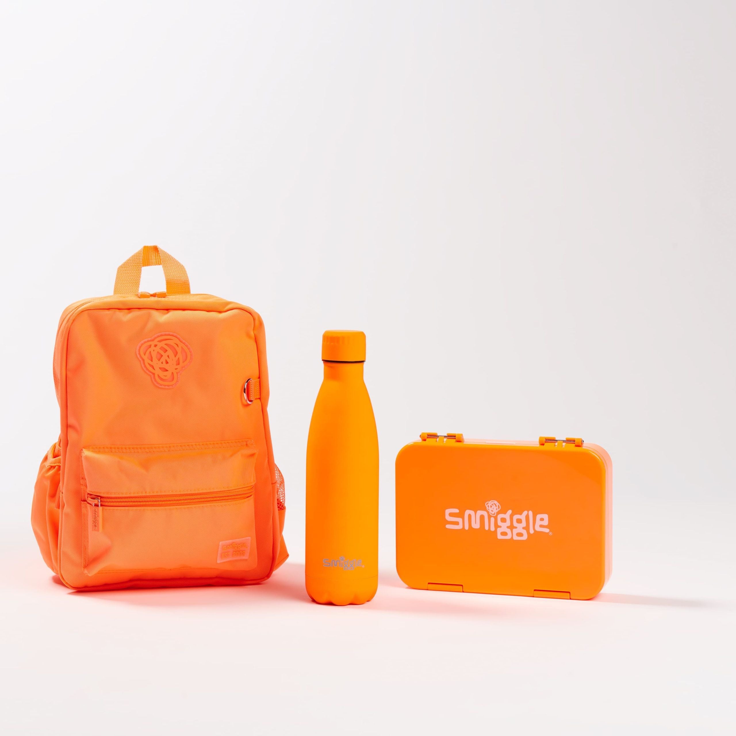 Smiggle - Neon Small Bento School Bag Set