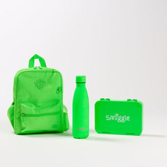 Smiggle - Neon Small Bento School Bag Set