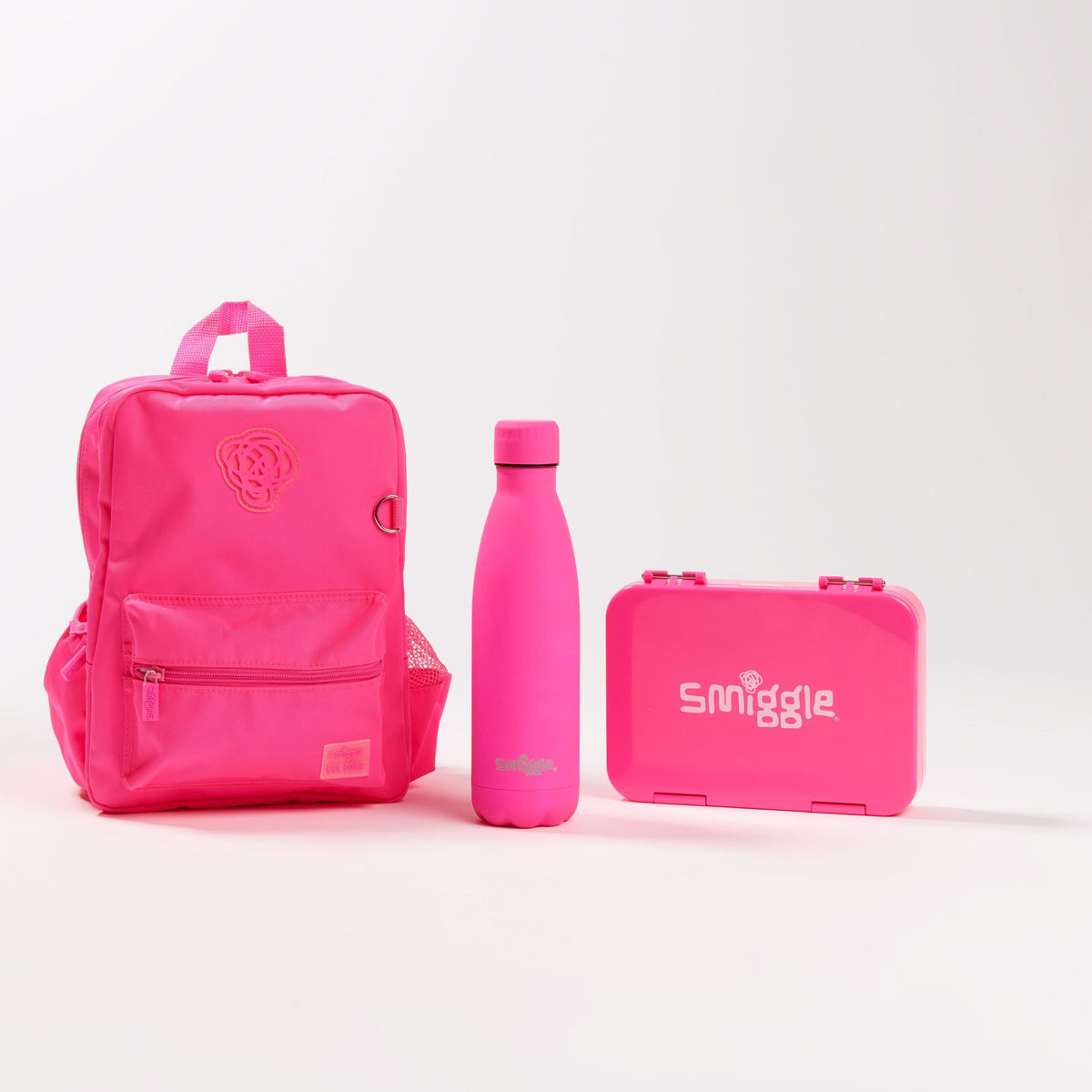 Smiggle - Neon Small Bento School Bag Set