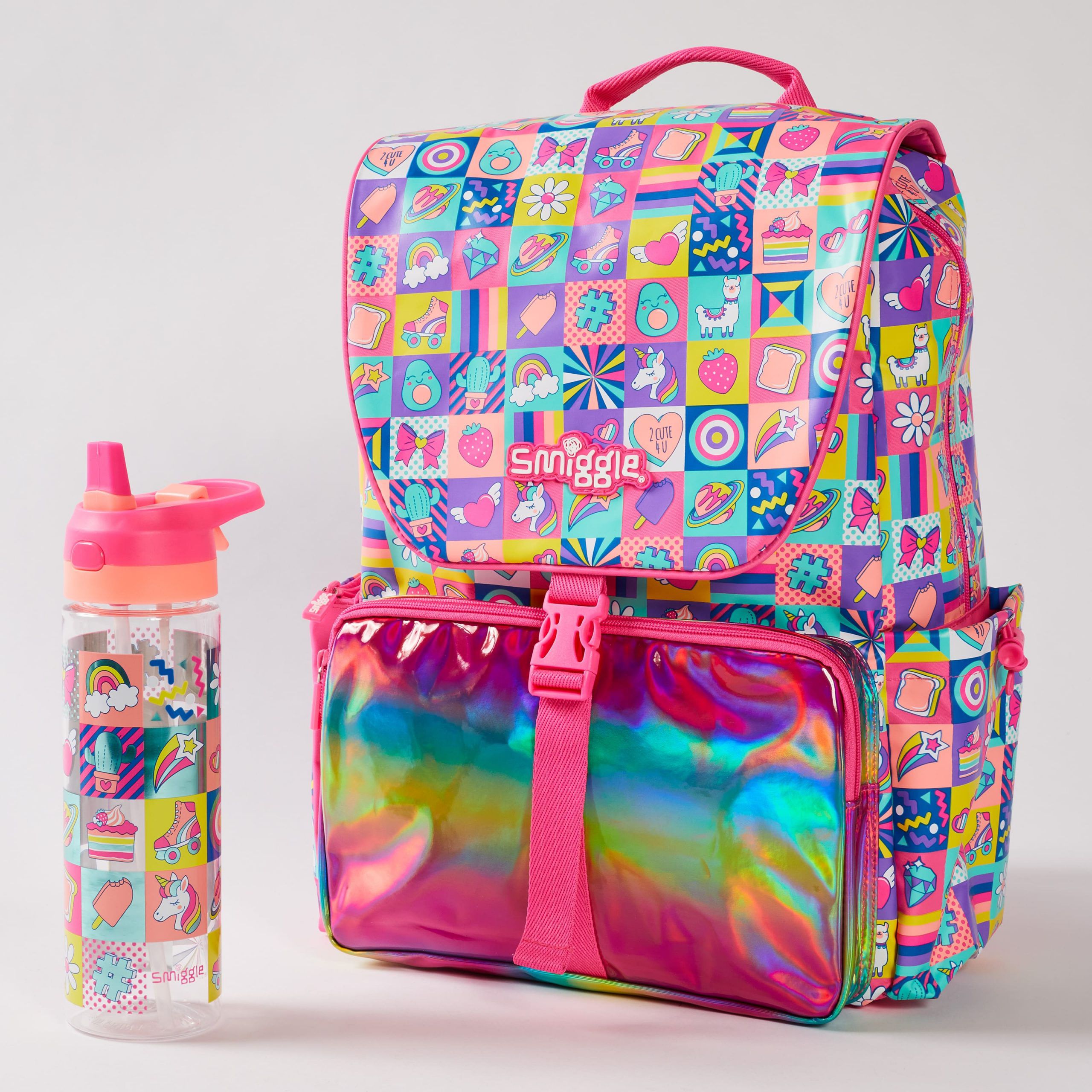 Smiggle - School Bag Set - Glee Chelsea Backpack and Spritz Pack