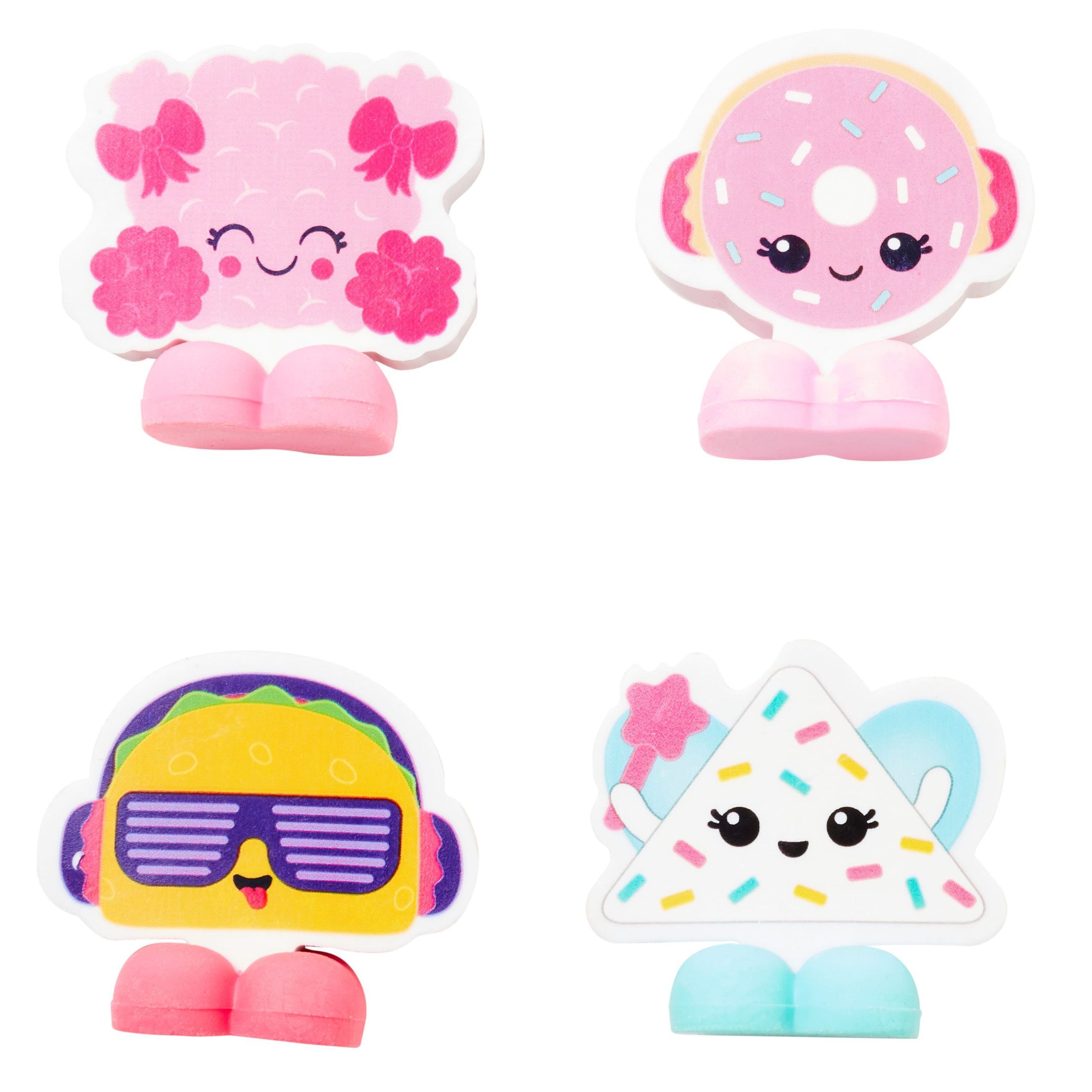 Smiggle - Party Mix Eraser Pack X4