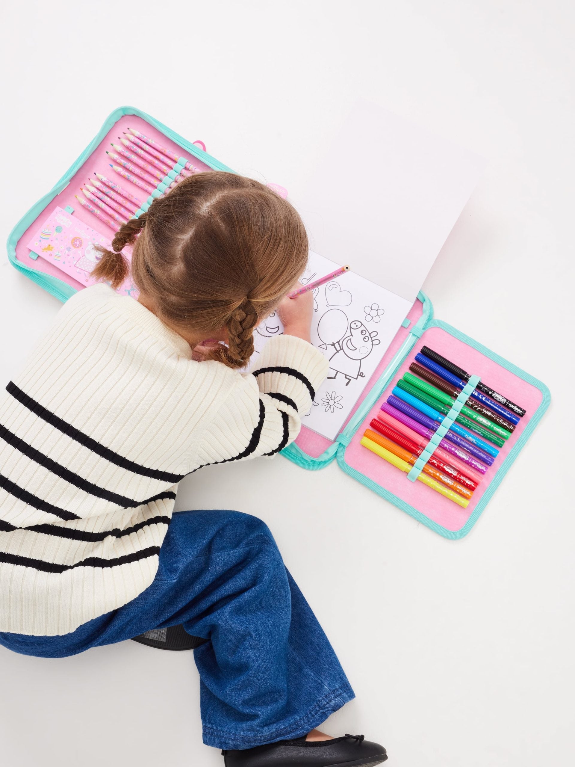 Smiggle - Peppa Pig Stationery Set and Pencil Case