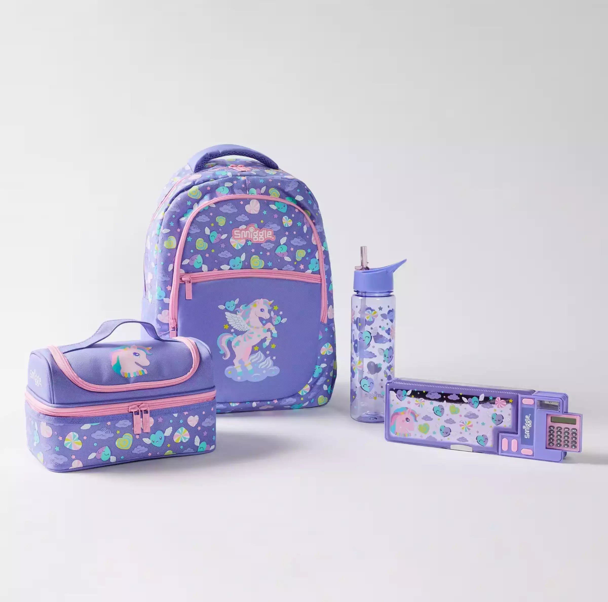 Smiggle - Peppy 4-Piece School Bag Set